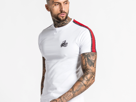 Calder Tee - White Red Online Sale