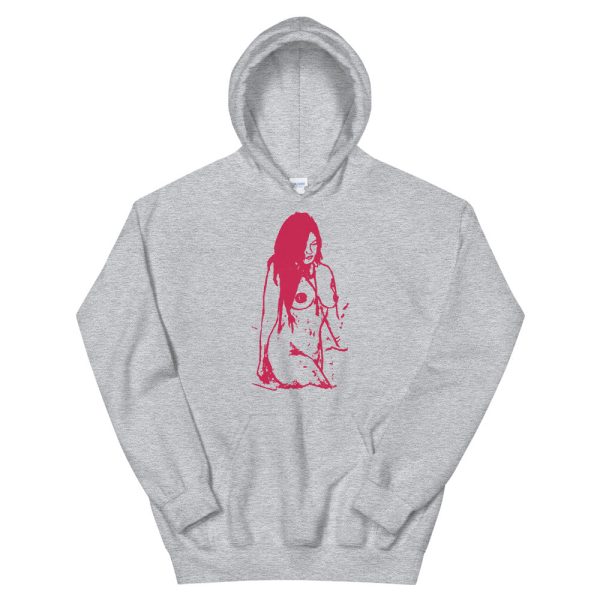 Pink Nude Painting Hoodie Online Hot Sale