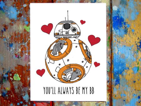 BB8 I Love You Card on Sale