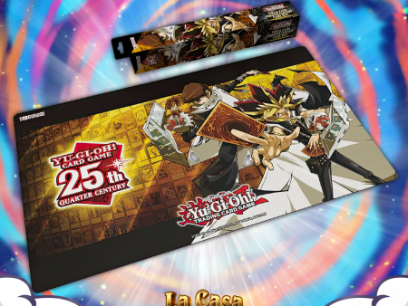 Yugi & Kaiba Quarter Century Game Mat on Sale