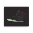 NIKE AIR YEEZY 2 SOLAR SNEAKER ART CANVAS PRINT For Sale