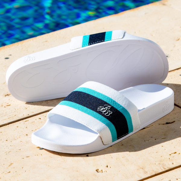 Lawler Slider - Aqua Hot on Sale