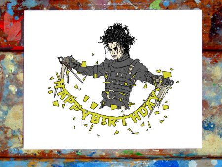 Edward Scissorhands Birthday Card Online now