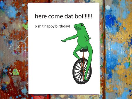 Dat Boi Meme Happy Birthday Card For Discount