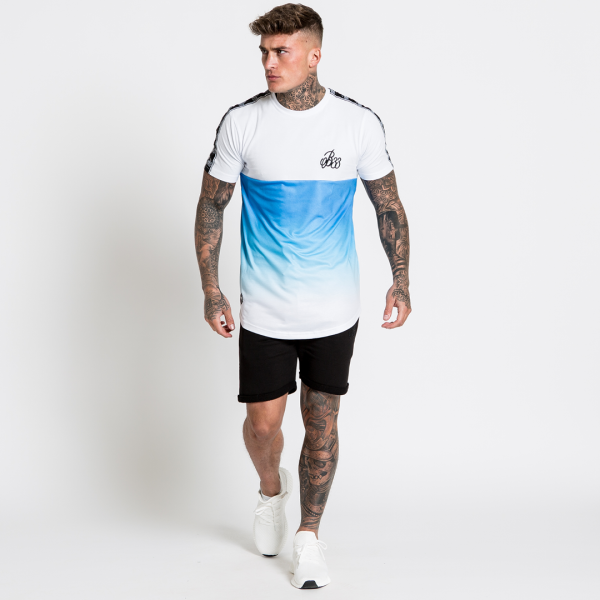 Vender Tee - White Aqua Hot on Sale