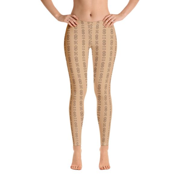 Cool S All Over Print Leggings - Tan Online now