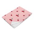 Cherry All Over Print Throw Blanket Online Sale