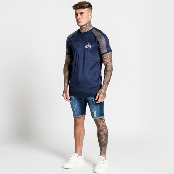 Alder Suede Tee - Navy on Sale