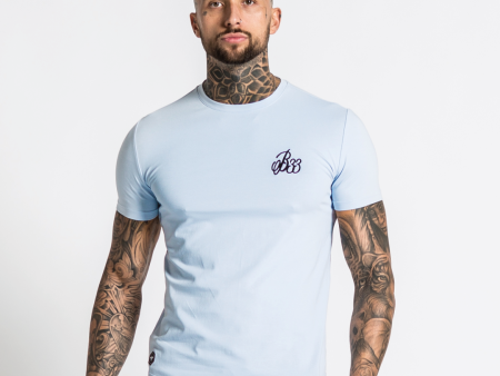 Signature Tee - Light Blue Cheap