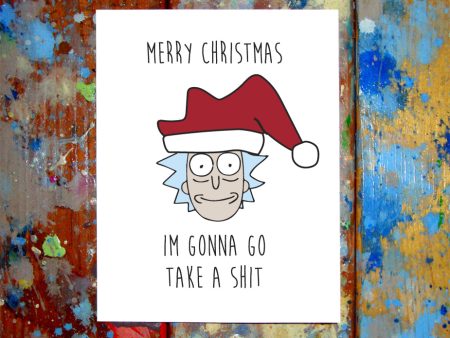 (2 Pack) Rick & Morty Christmas Greeting Cards Fashion