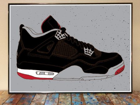 Air Jordan 4 Art Print Fashion