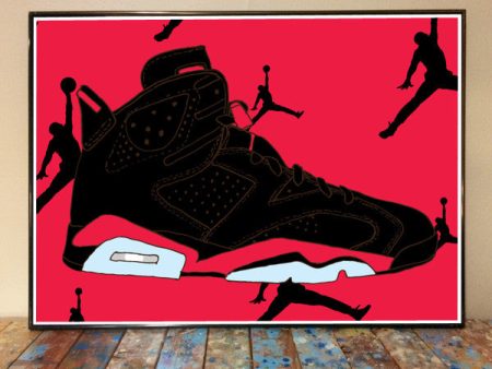 Air Jordan 6 Art Print For Discount